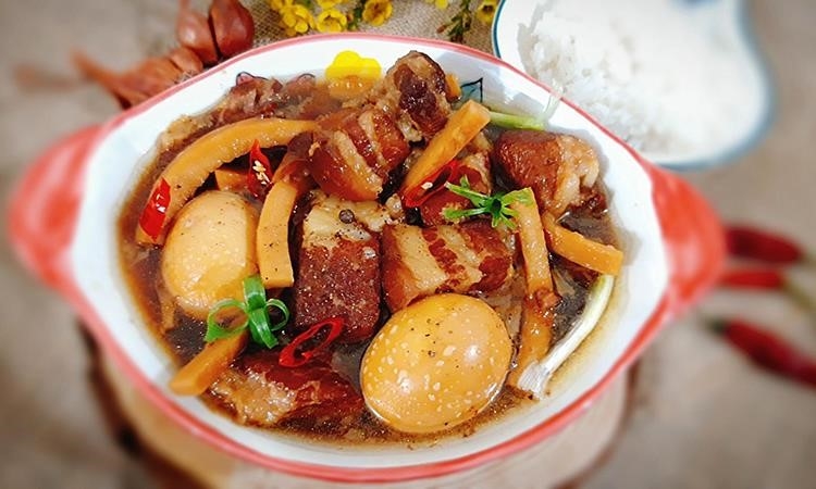 thit kho trung cui dua mon hao com ngay dong 721170